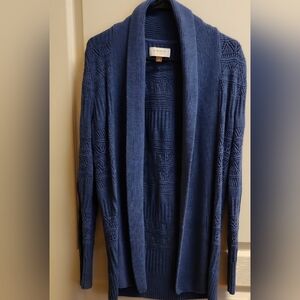 Sonoma Women's Cardigan Textured Blue Size S LIKE NEW